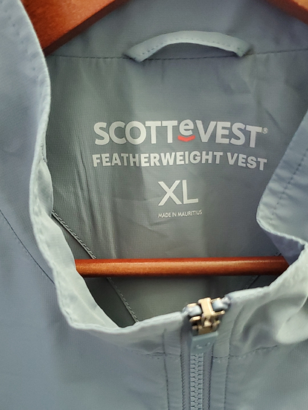ScotteVest Featherweight Vest Size XL Blue - Picture 3 of 16
